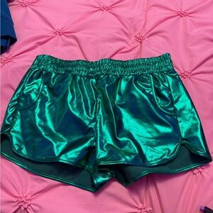 Spirit Shimmering Teal Women's Athletic Shorts